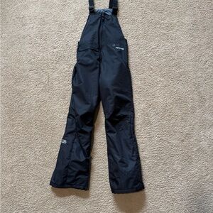 Boys Black Ski Bib/Pants